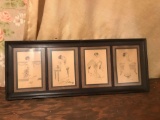 The womens life postcard set in frame