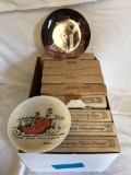 Group of 9 collector plates
