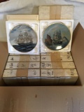 Group of 12 golden age of sail collectors plates