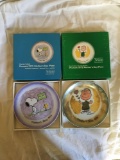 Group of 2 Peanuts collectors plates