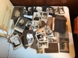 Large group of antique black and white photographs