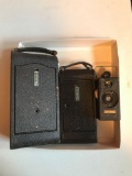 Group of 3 antique Kodak and ansco cameras