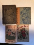 Group of antique children books and others