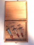 Group of three antique syringes