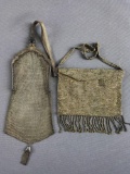 2 Vintage Mesh and Beaded Purses