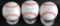 Group of 3 Chicago Cubs Signed Baseballs