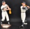 Group of 2 Hartland Baseball Player Statues