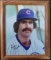 Signed Chicago Cub Bill Buckner Framed Photo