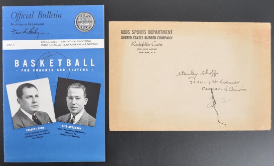 Antique Keds Sports Department No. 6 Basketball for Coaches and Players Official Bulletin