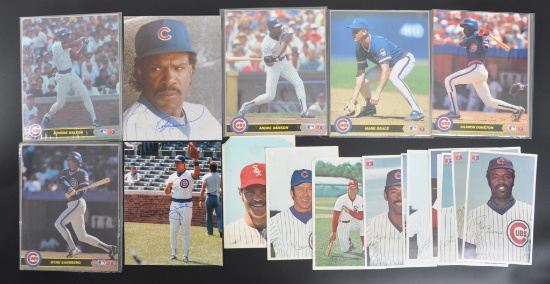 Group of 18 Chicago Cubs Prints and Photographs of Players