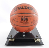 Autographed by the 95-96 Chicago Bulls Team Spalding Limited Edition NBA Basket Ball with COA