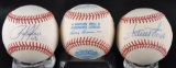 Group of 3 White Sox Signed Official American League Baseballs