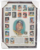 1995 Topps Mickey Charles Mantle Limited Edition Framed Poster