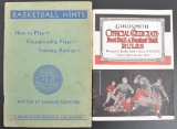 Group of 2 Antique Football and Basketball Rule Books