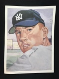 New York Yankees Mickey Mantle signed print