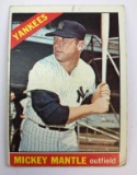1966 Topps New York Yankees Mickey Mantle baseball card