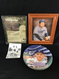 Group four Babe Ruth and Mickey Mantle items