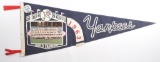 1963 World Champions New York Yankees Felt Pennant with Pinback and Team Photograph