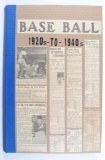 35 Page 1920's-1930's Scrapbook Featuring Baseball Articles