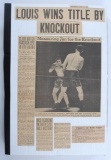 64 Page 1900-1950's Boxing Scrapbook