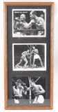 Group of 2 Famous Boxing Knock Out Framed Photographs