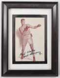 Framed Jack Dempsey Postcard