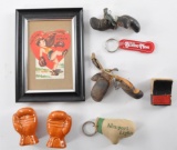 Group of Antique Souvenir Boxing Items