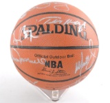 2000 76ers Team Signed Basket Ball