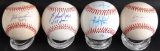 Group of 4 Chicago Cubs Signed Baseballs