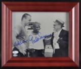 Signed Gale Sayers and Dick Butkus Photo Featuring George Halas and COA