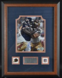 Signed Chicago Bear Tommie Harris Framed Photo with COA