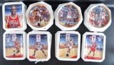 Group of 8 Chicago Bull Michael Jordan Souvenir Plates