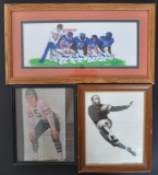 Group of 3 Football Prints