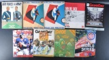 Group of 9 Chicago Bears and Cubs Souvenir Programs