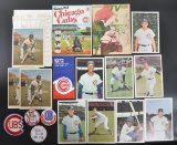 Group of Chicago Cubs Player Prints and Souvenir Magazines