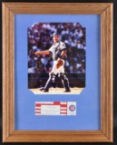 Signed Chicago Cub Joe Girardi Framed Photo with Ticket