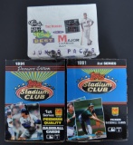 3 Full Boxes of Topps 1991 Baseball Cards