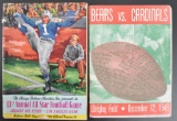 Group of 2 Antique Chicago Bears and All Star Football Souvenir Programs