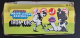 1968 Official Major League Iron-Ons Gum Packages with The Original Box