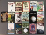 Group of 16 Baseball History Books
