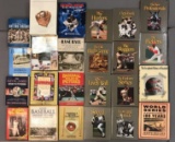 Group of 24 Baseball History Books