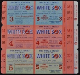 Chicago White Sox Unused Sheet of Tickets for the 1964 World Series