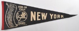 1936-39 World Champion New York Yankees Souvenir Felt Pennant