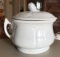 Antique porcelain chamber pot