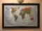 Framed map of the world