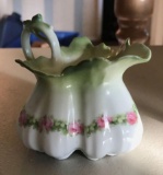 Antique RS Germany floral pattern creamer