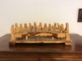 Wood carving of the last supper