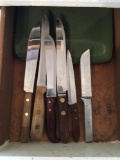 Group of 6 kitchen knives