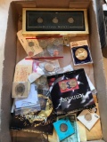 Box lot of misc us coins and currency