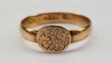 Antique 16k Gold Signet Ring